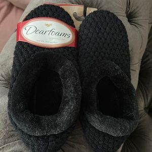 Women’s dear foam black slippers size L (9/10)